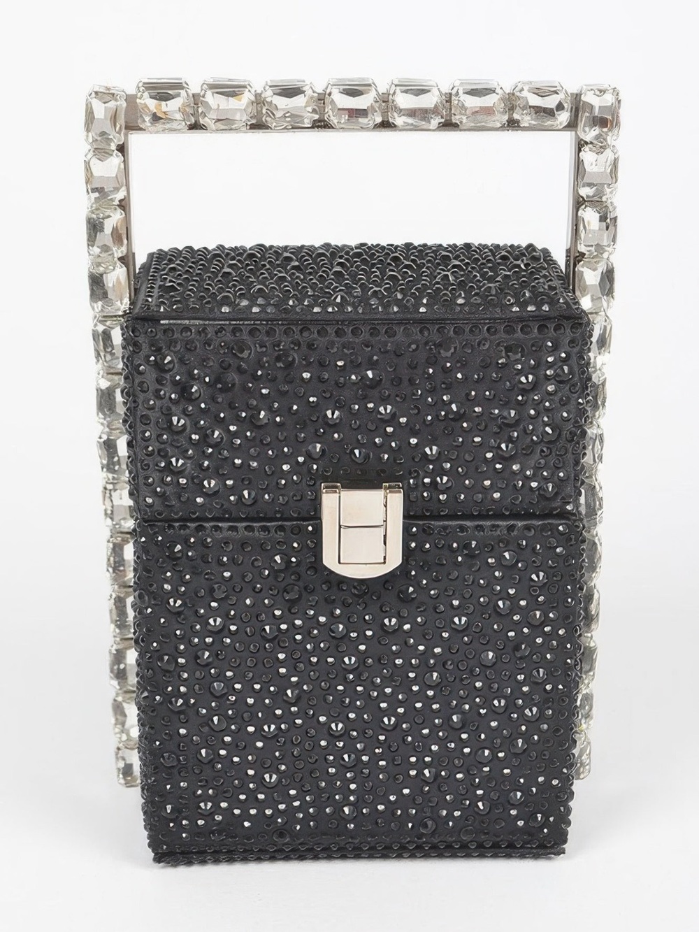 Rhinestone Handle Stoned Party Clutch